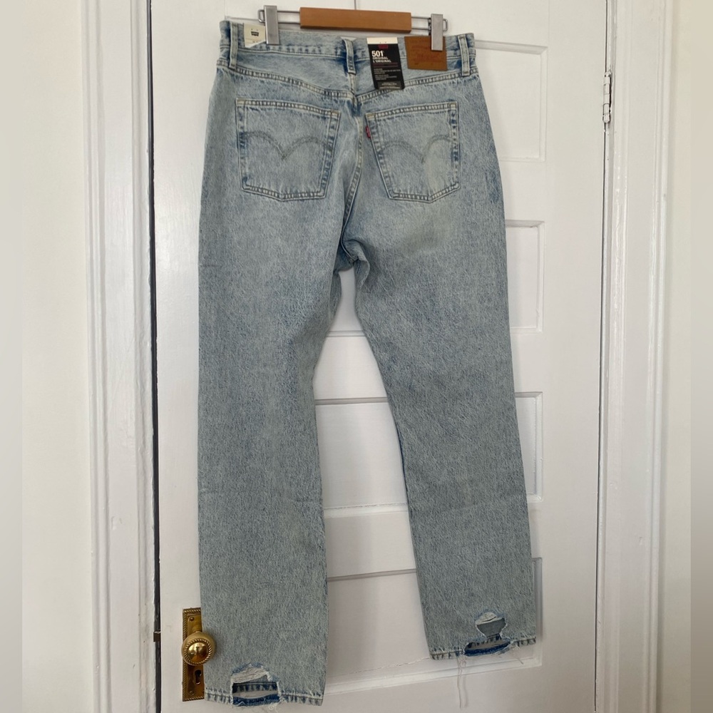 Levi’s 501 Original straight leg distressed jeans - Picture 4 of 11